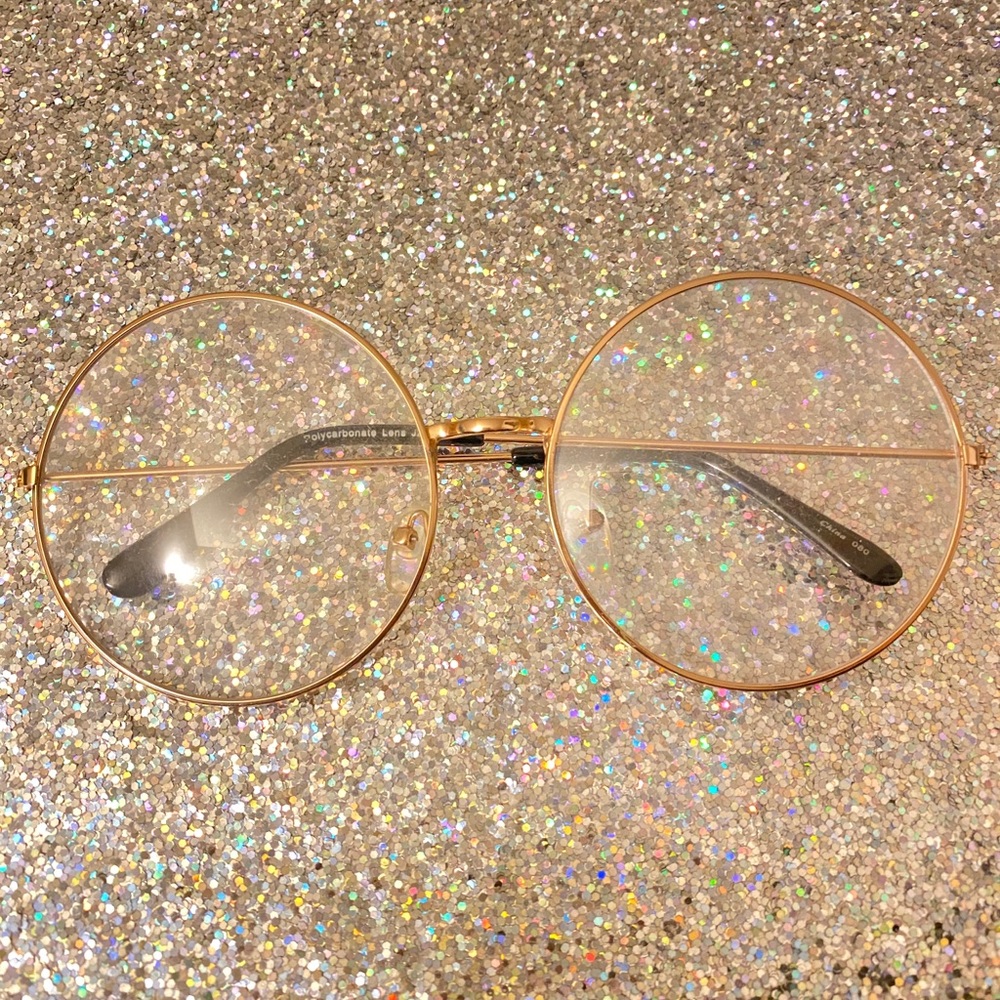 Gold glasses